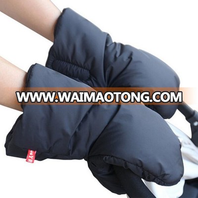 Winter waterproof handlebar black muffs wind Gloves Baby Carriage Hand