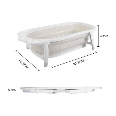 Hot Selling Hanging TPE Easy To Operate Foldable Baby Bath Tub For Babies